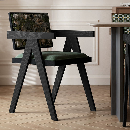 Chandigarh chair Ash wood antique wood dining chair Armchair