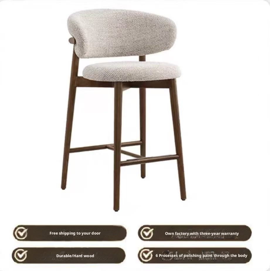 Solid Wood Bar Stool (Ash Wood)