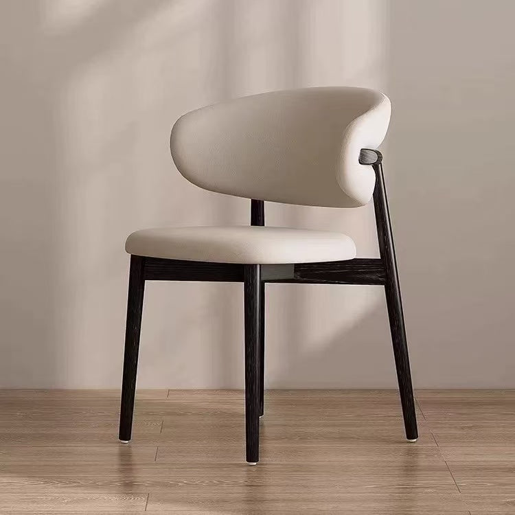 White Minimalist Style dining chairs