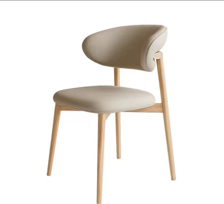 White Minimalist Style dining chairs