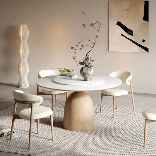 White Minimalist Style dining chairs