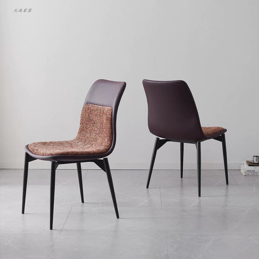 Italian-Style Minimalist Leather Leisure Chair